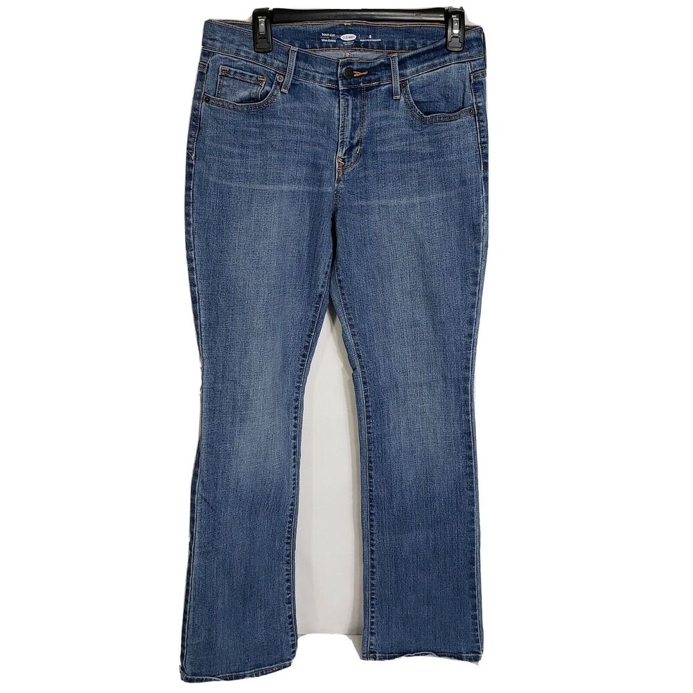 Old Navy Womens Jeans Size 8 Reg Bootcut Blue Denim Mid Rise Medium Wash Stretch
